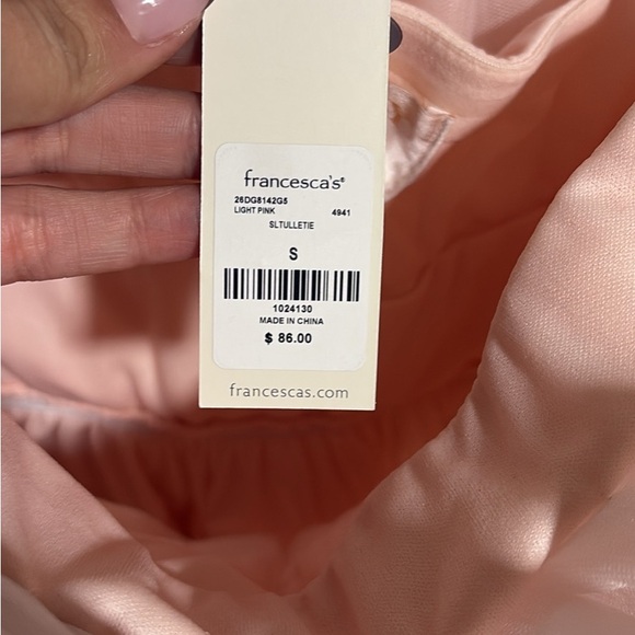 Francesca's Collections Soft Pink Dress - Picture 5 of 5